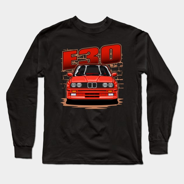 E30 M3 Long Sleeve T-Shirt by WINdesign